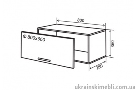 В11 Тумба низька 80 (Кухня Amore Classic ( Патина ))